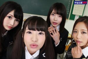 【VR】超・長尺VR 学園で可愛い女子とイチャラブ中出しハーレムSEX 五十嵐星蘭 神谷充希 跡美しゅり 桃尻かのん(cid)