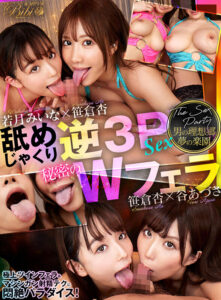 【VR】男の理想郷 夢の楽園 舐めじゃくり逆3PSEX 秘密のWフェラ 笹倉杏 若月みいな 谷あづさ(cid)